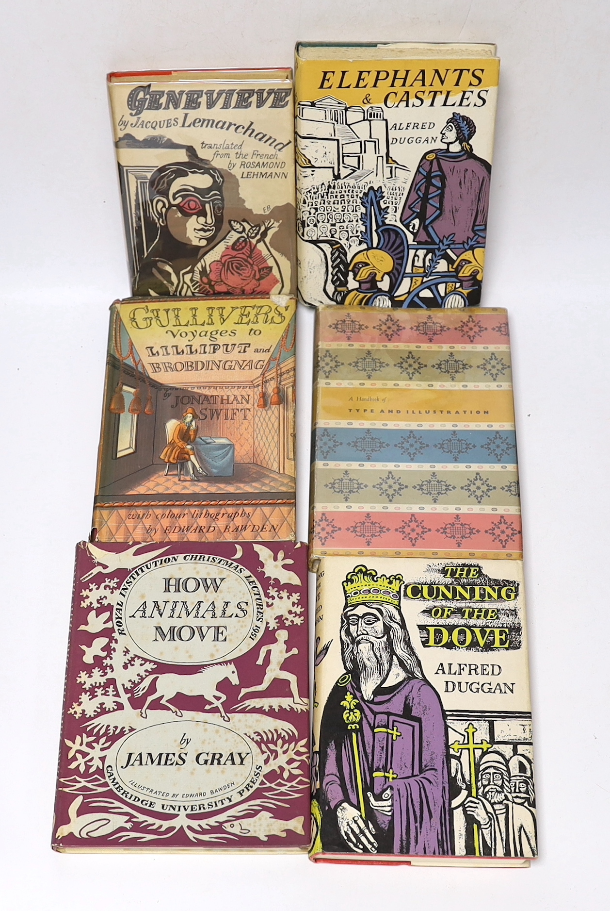 Bawden, Edward - 10 works with dust jackets and illustrations by Edward Bawden, consisting - B, C [Cochran, Charles B], (editor) - Review of Revues, 1930; Turner, W.J - Blow for Balloons, 1935; Meynell, Francis & Vera (g